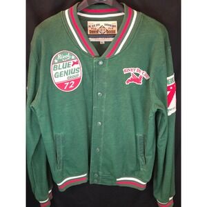 Rivet de Cru Green Bomber Jacket Blue Genius Group‎ American Style XL